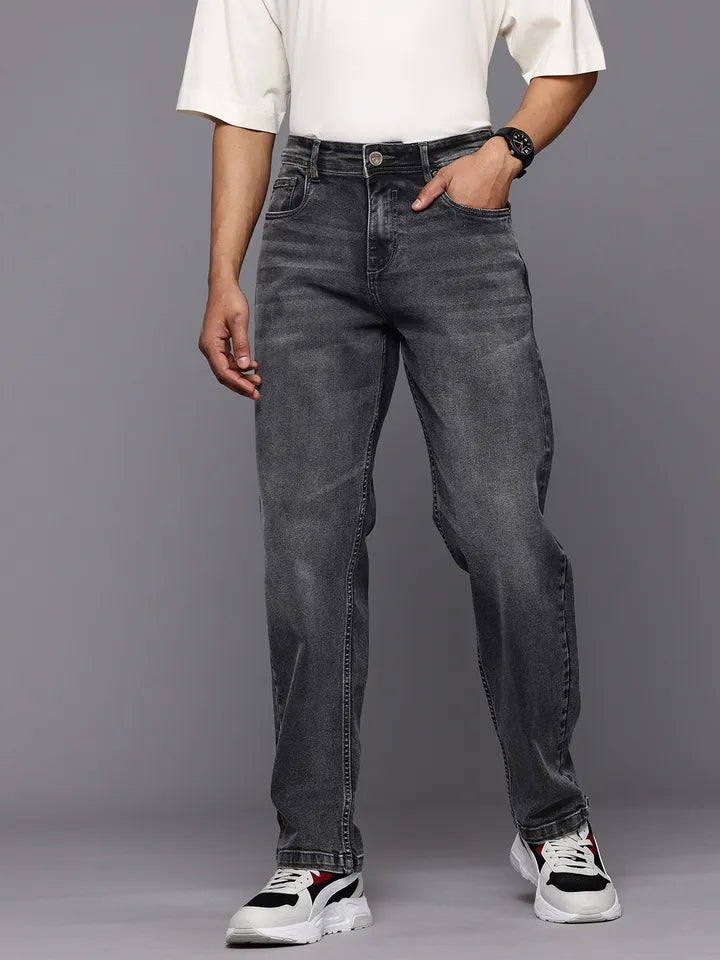 Men Light Fade Stretchable Jeans