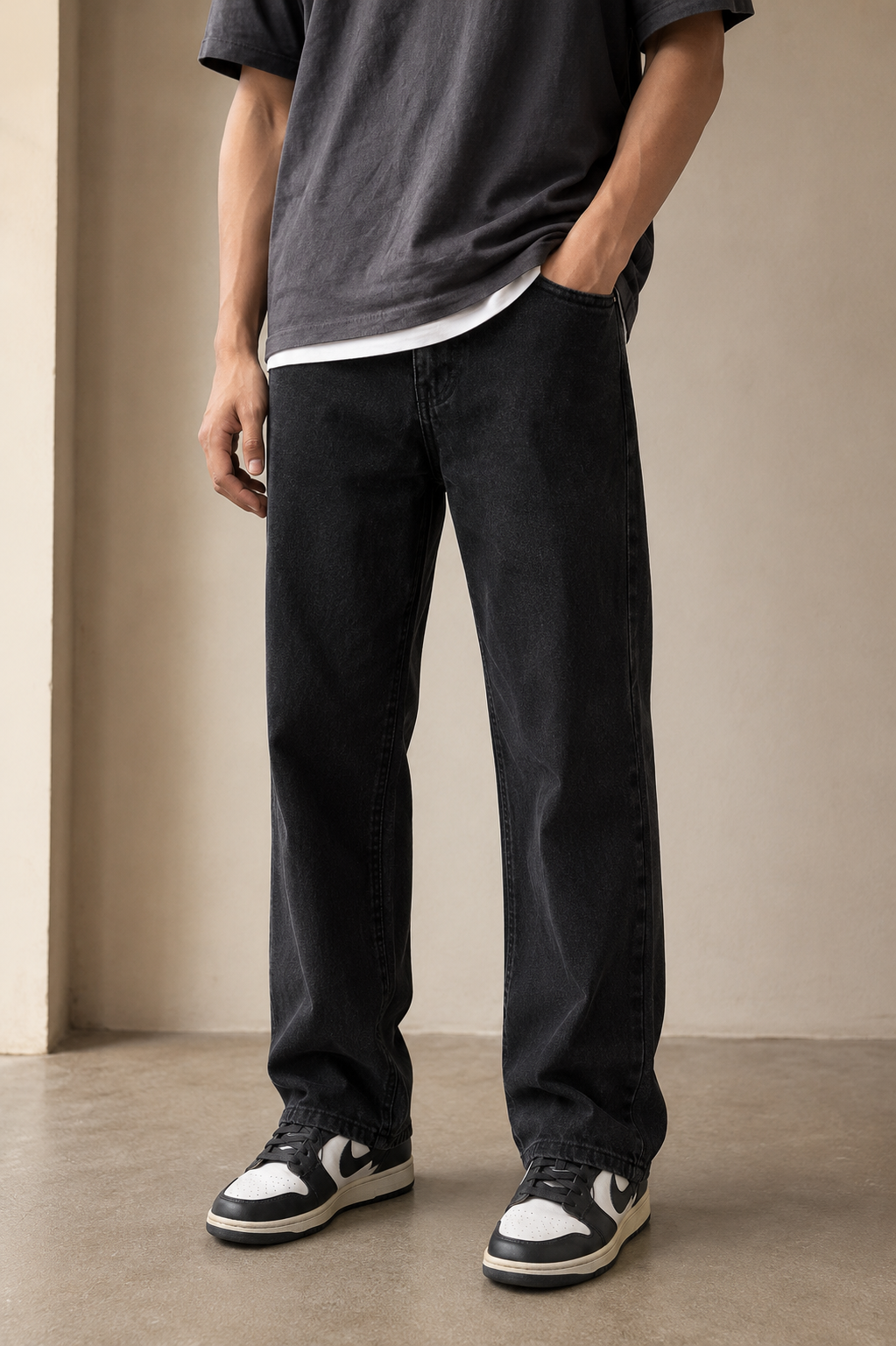 Relaxed Straight-Fit Denim