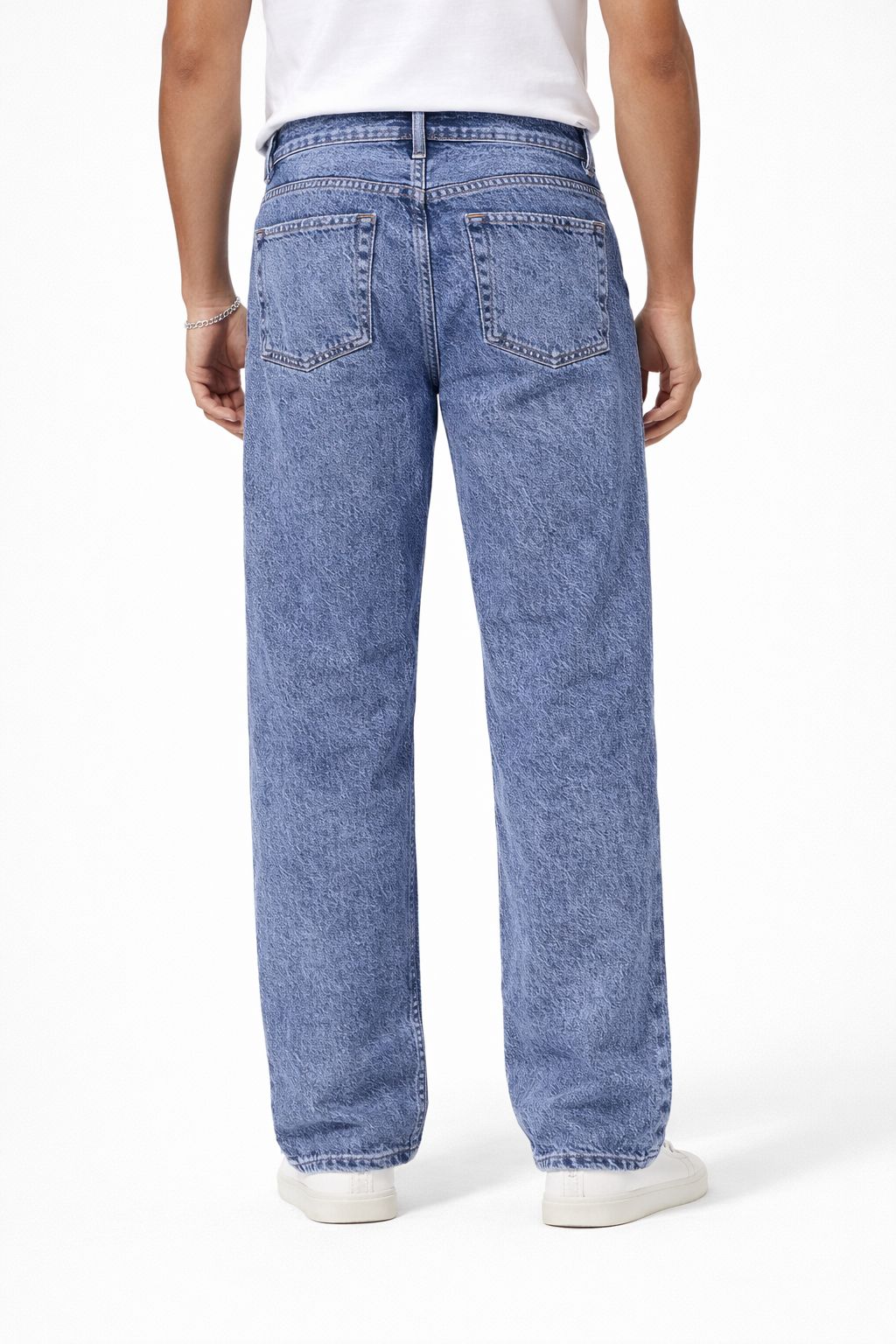 Classic Fit Stonewashed Denim