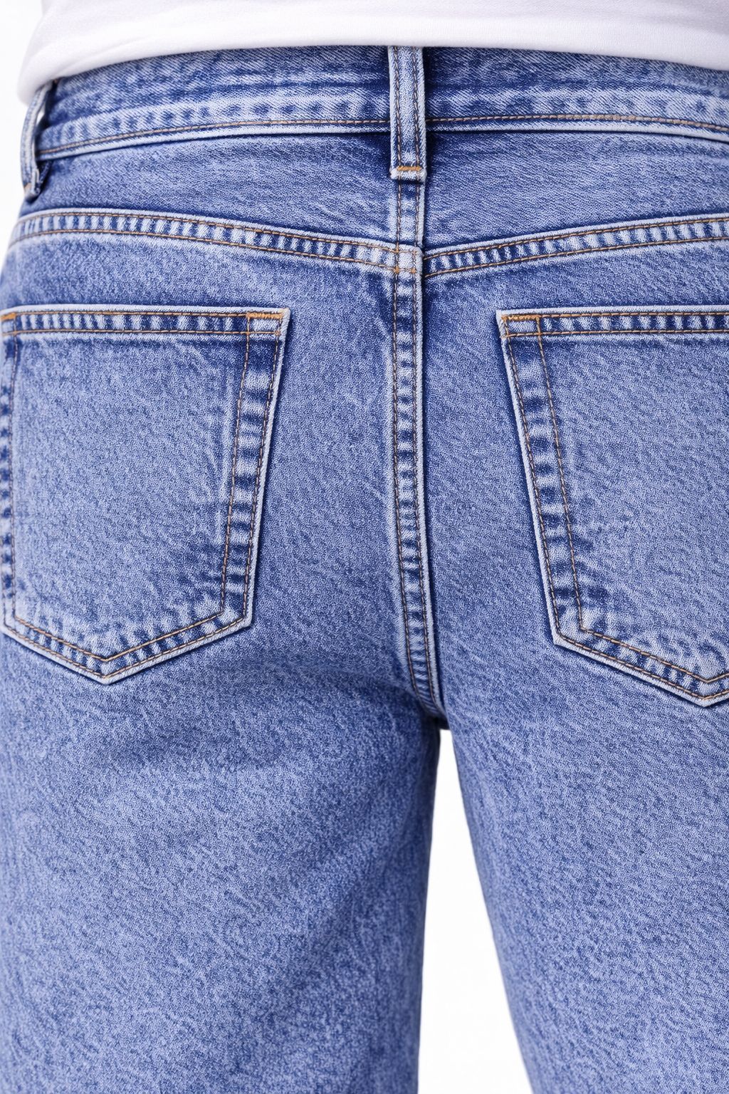 Classic Fit Stonewashed Denim