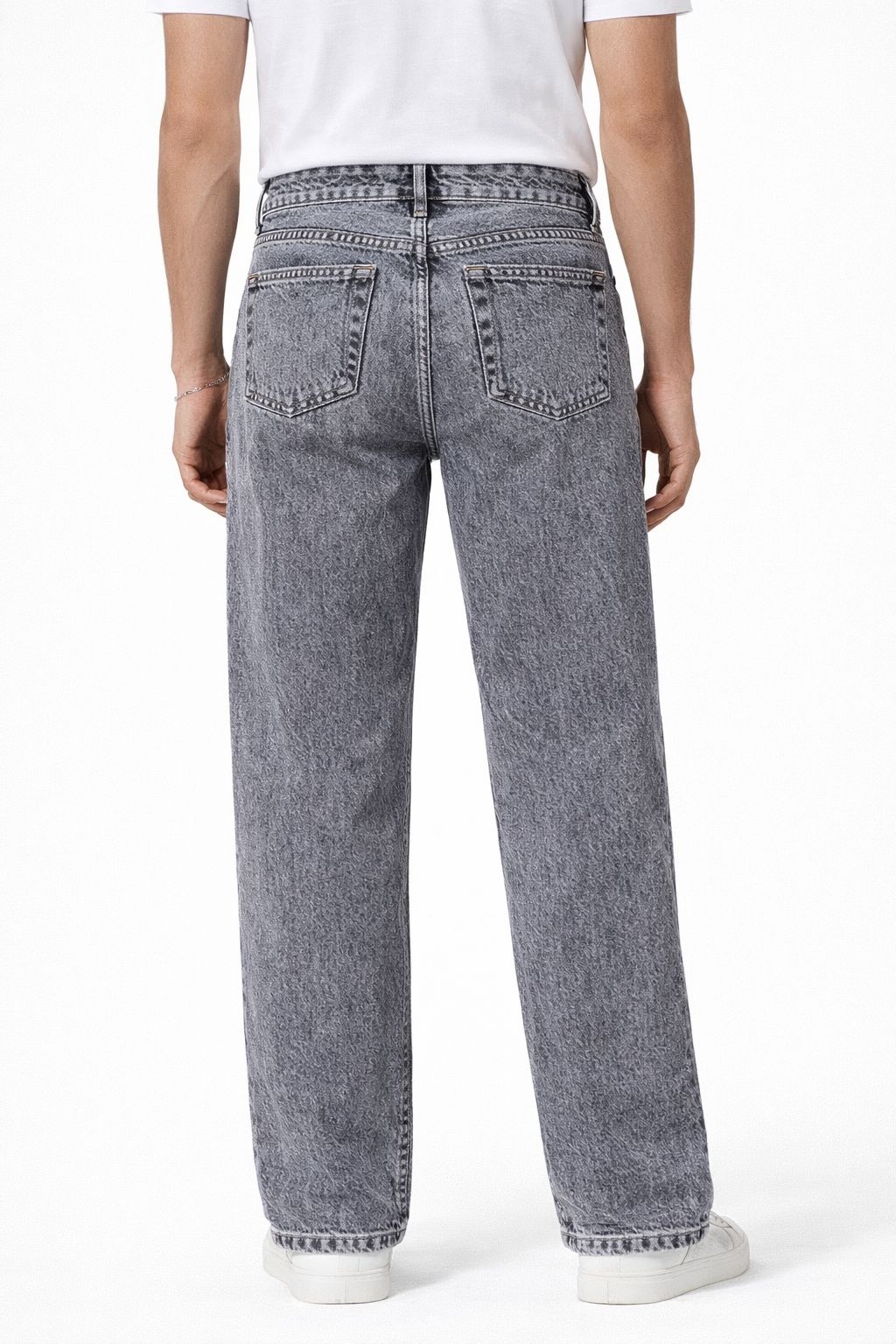 Smoke Grey Washed Denim