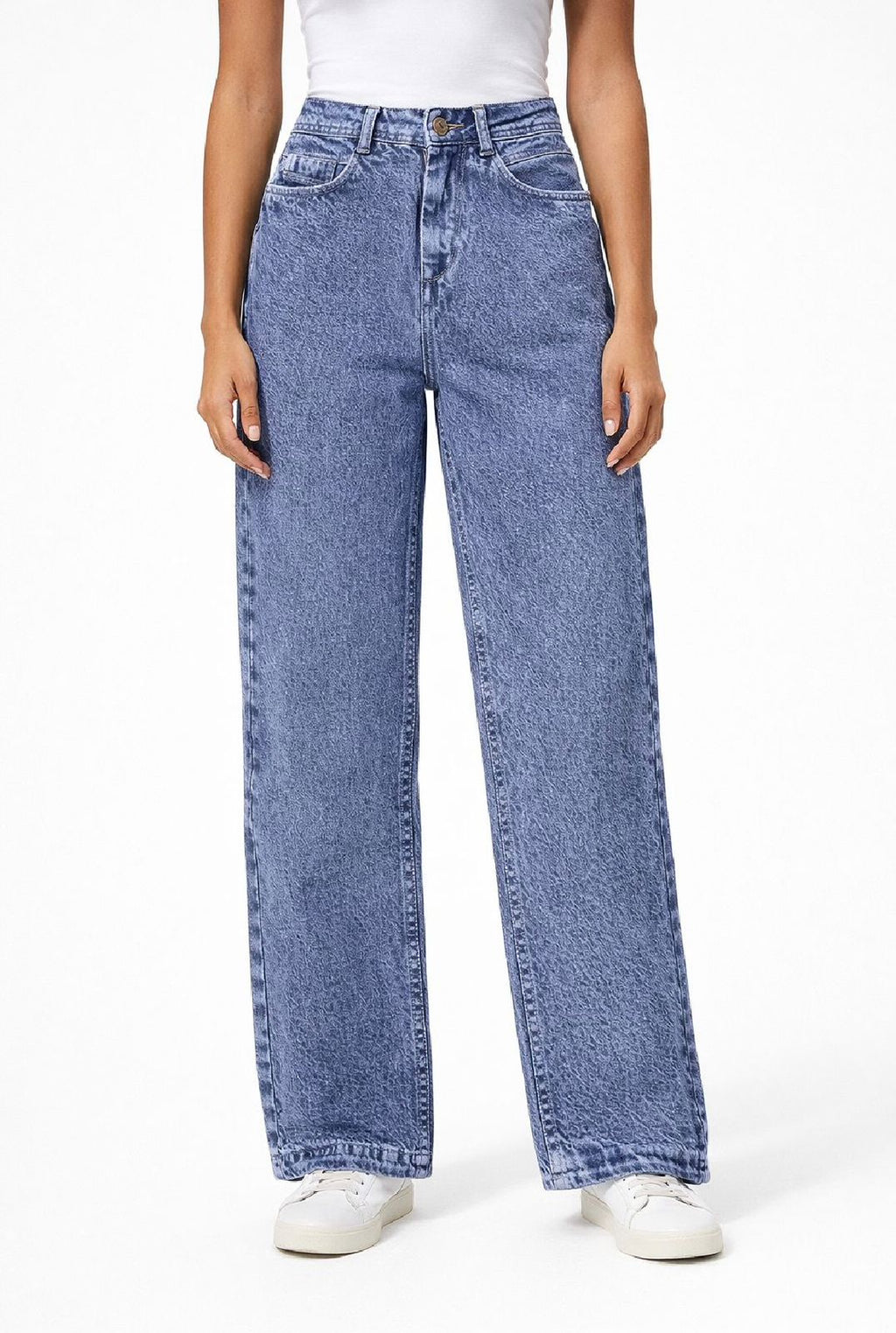 Women classic fit stonewash denim