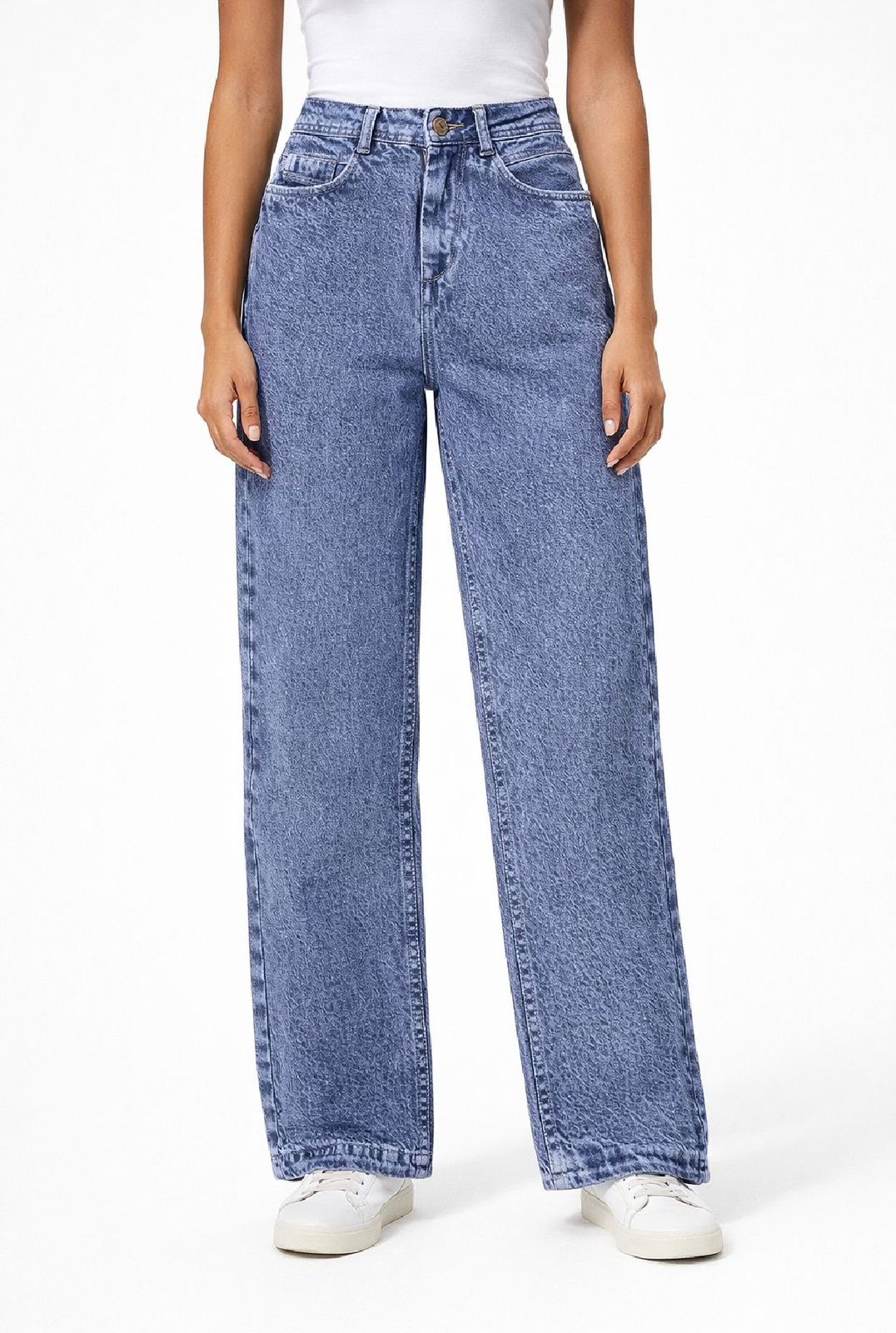 Women classic fit stonewash denim