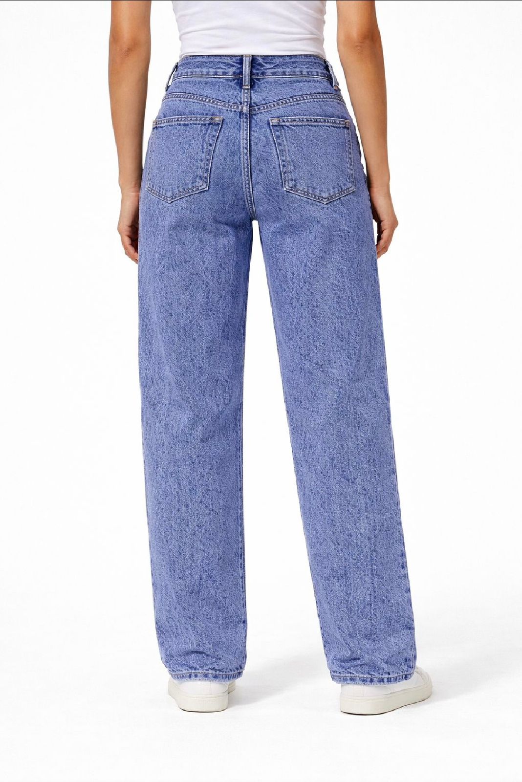 Women classic fit stonewash denim